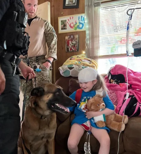 Elayah’s Dream Come True: A Heartwarming Visit from the K-9 Officers